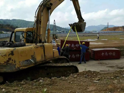 中南神箭竹胶板到达福建漳州工地